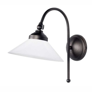 Aplica de perete din alama si sticla design vintage Sofia