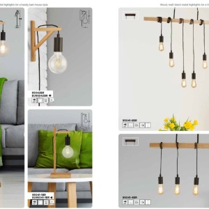 Aplica de perete din lemn design rustic Woody 112009 universul-luminii.ro
