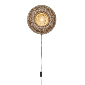 Aplica de perete Eco, Bambus, Barbados natural/brown 35cm