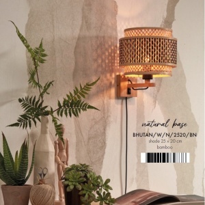 Aplica de perete eco din bambus Bhutan/Shade 2520 bl/nat, nat 178419 universul-luminii.ro