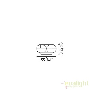Aplica de perete exterior BU-OH LED gri IP65 71212 174889 universul-luminii.ro