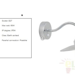 Aplica de perete exterior cu senzor IP54 Luxembourg GS 22661031NL - Img 3
