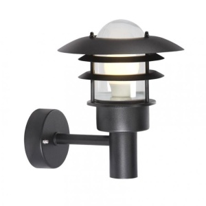 Aplica de perete exterior IP44 Lonstrup 22 negru 71431003NL