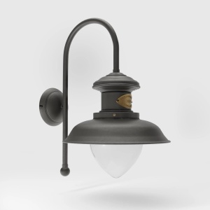 Aplica de perete exterior IP44 realizata manual din alama Amalfi