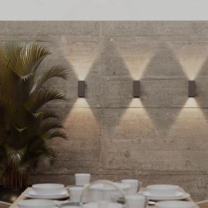 Aplica de perete exterior IP65 LED Zermat antracit - Img 2
