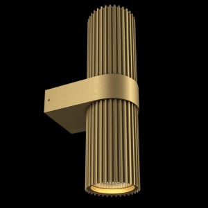 Aplica de perete iluminat ambiental sus/jos Dynamics auriu mat - Img 3
