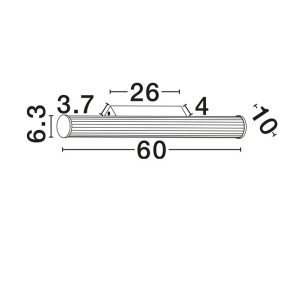 Aplica de perete LED baie IP44 MISTY crom - Img 8