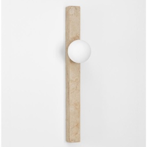 Aplica de perete LED decorativa din travertin OVEE - Img 6