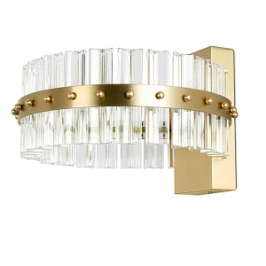Aplica de perete LED design ambiental Half auriu - Img 1