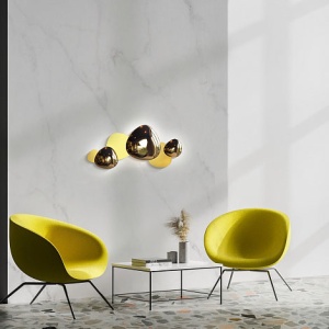 Aplica de perete LED design decorativ ambiental Jack-stone auriu 100949 universul-luminii.ro