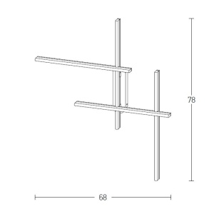 Aplica de perete LED design liniar ambiental Wall Lamp - Img 5