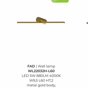 Aplica de perete LED design liniar FAD - Img 2