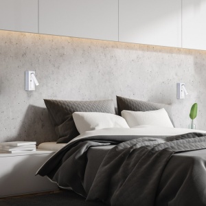 Aplica de perete LED design minimalist Gello alb - Img 3