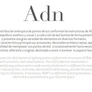 Aplica de perete LED design modern ADN alb Medium 130299 universul-luminii.ro