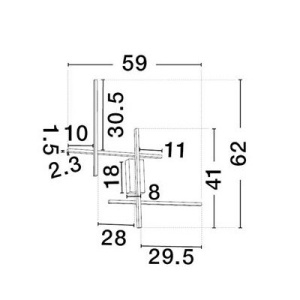 Aplica de perete LED design modern APECHO negru, auriu - Img 3
