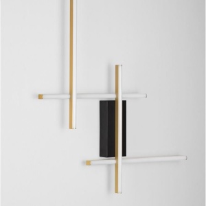 Aplica de perete LED design modern APECHO negru, auriu - Img 6