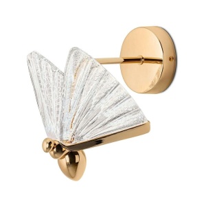 Aplica de perete LED design modern Fluture M auriu - Img 1