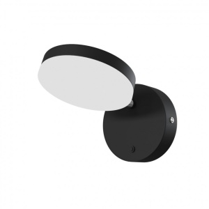 Aplica de perete LED design tehnic Fad negru MYMOD070WL-L8B3K