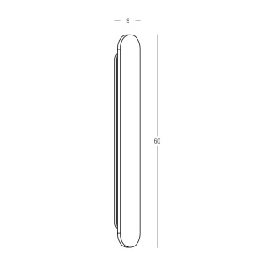 Aplica de perete LED din travertin LITHO 60cm - Img 5