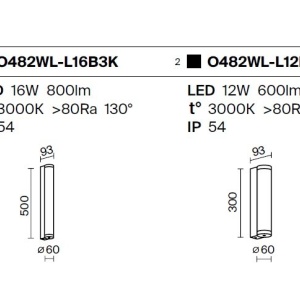 Aplica de perete LED iluminat exterior IP54 Rounge 241879 universul-luminii.ro
