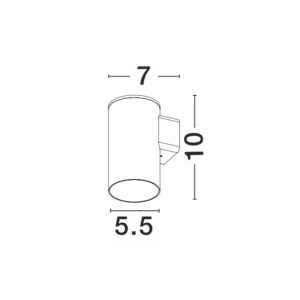 Aplica de perete LED iluminat exterior IP67 ALP NVL-9010008 188019 universul-luminii.ro