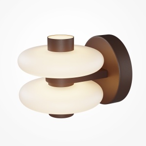 Aplica de perete LED metal maro, sticla Nuvem - Img 3