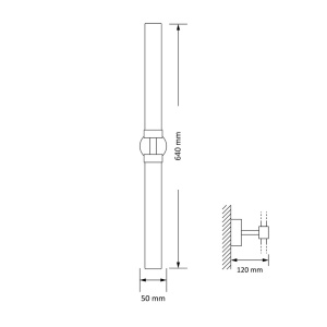 Aplica de perete LED moderna realizata manual din alama Mussa - Img 2