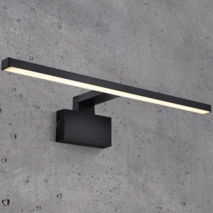 Aplica de perete LED pentru baie IP44 Marlee negru 3000K 221099 universul-luminii.ro