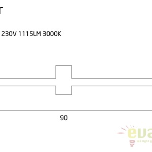 Aplica de perete LED pentru oglinda baie, IP54 FINGER W0214 MX 51339 universul-luminii.ro