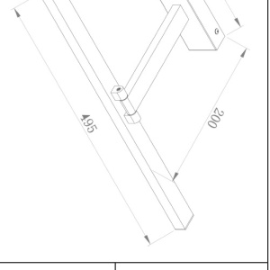 Aplica de perete LED pentru oglinda sau tablou Bris negru 100829 universul-luminii.ro