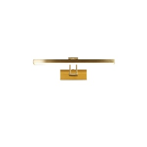 Aplica de perete LED pentru oglinda sau tablou Rhodes alama, L-40cm