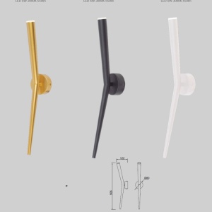 Aplica de perete LED stil minimalist BOOMERANG aurie - Img 3