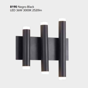 Aplica de perete LED tubular design minimalist CALA negru 131979 universul-luminii.ro