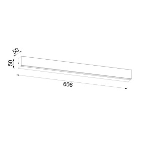 Aplica de perete liniara LED ELEGANCE 60cm - Img 2