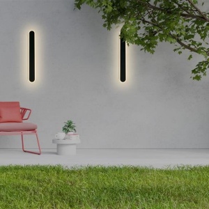Aplica de perete lumina ambientala exterior Bordo LED, H-60cm 237109 universul-luminii.ro