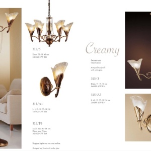 Aplica de perete LUX design clasic realizata manual 316 Creamy 222679 universul-luminii.ro