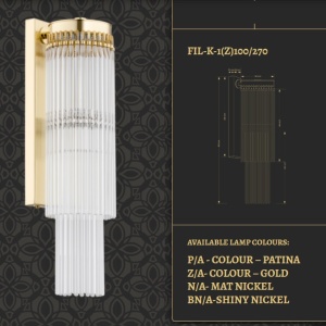 Aplica de perete LUX realizata manual Filago 100/270 85579 universul-luminii.ro