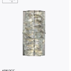 Aplica de perete metal cromat si sticla LED Modena 627259 universul-luminii.ro