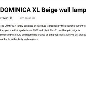 Aplica de perete metal stil industrial DOMINICA XL negru/bej 141289 universul-luminii.ro