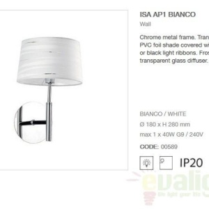 Aplica de perete moderna, ISA AP1 000589 59639 universul-luminii.ro