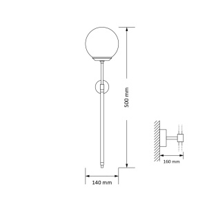 Aplica de perete moderna realizata manual Ultimo - Img 2