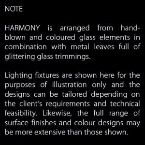 Aplica de perete moderna Vision design LUX Cristal Bohemia Exclusive HARMONY 198099 universul-luminii.ro
