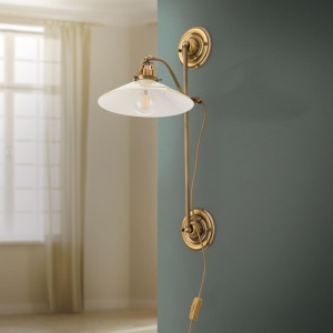 Aplica de perete realizata manual design rustic ARTDESIGN, patina/ champagne - Img 6