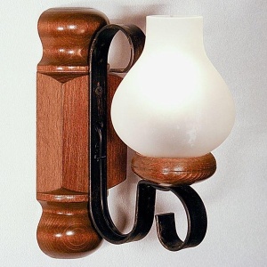 Aplica de perete rustica fabricata manual din lemn Rustic WOOD-RU-AP1 54759 universul-luminii.ro