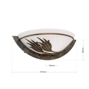 Aplica de perete rustica Fleur WA 2-1196/1 Antik OR - Img 15