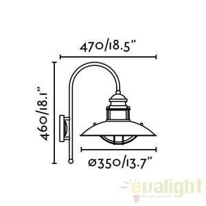 Aplica de perete rustica Winch II 66201 59699 universul-luminii.ro