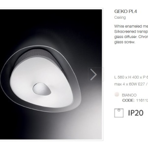 Aplica de perete sau tavan GEKO PL4 116112 63439 universul-luminii.ro