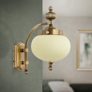 Aplica de perete stil clasic Nostalgie down alama antique/champagne 155729 universul-luminii.ro