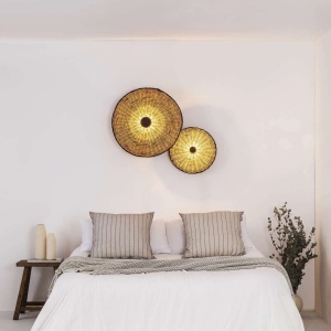 Aplica de perete/tavan design natural din ratan COSTAS 60cm 122619 universul-luminii.ro