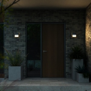Aplica de perete / tavan exterior IP54 Oliver Black 221369 universul-luminii.ro
